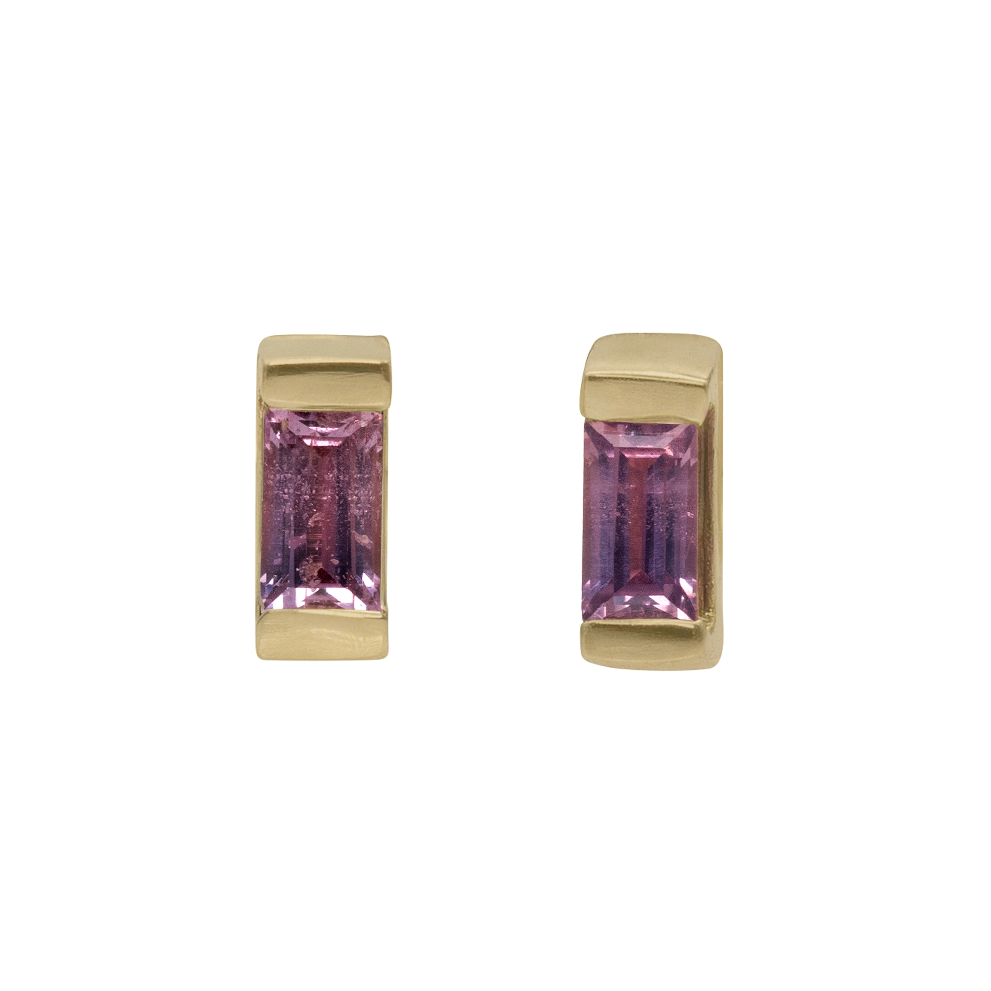 Small Bar Studs with Lavender Winza Sapphires