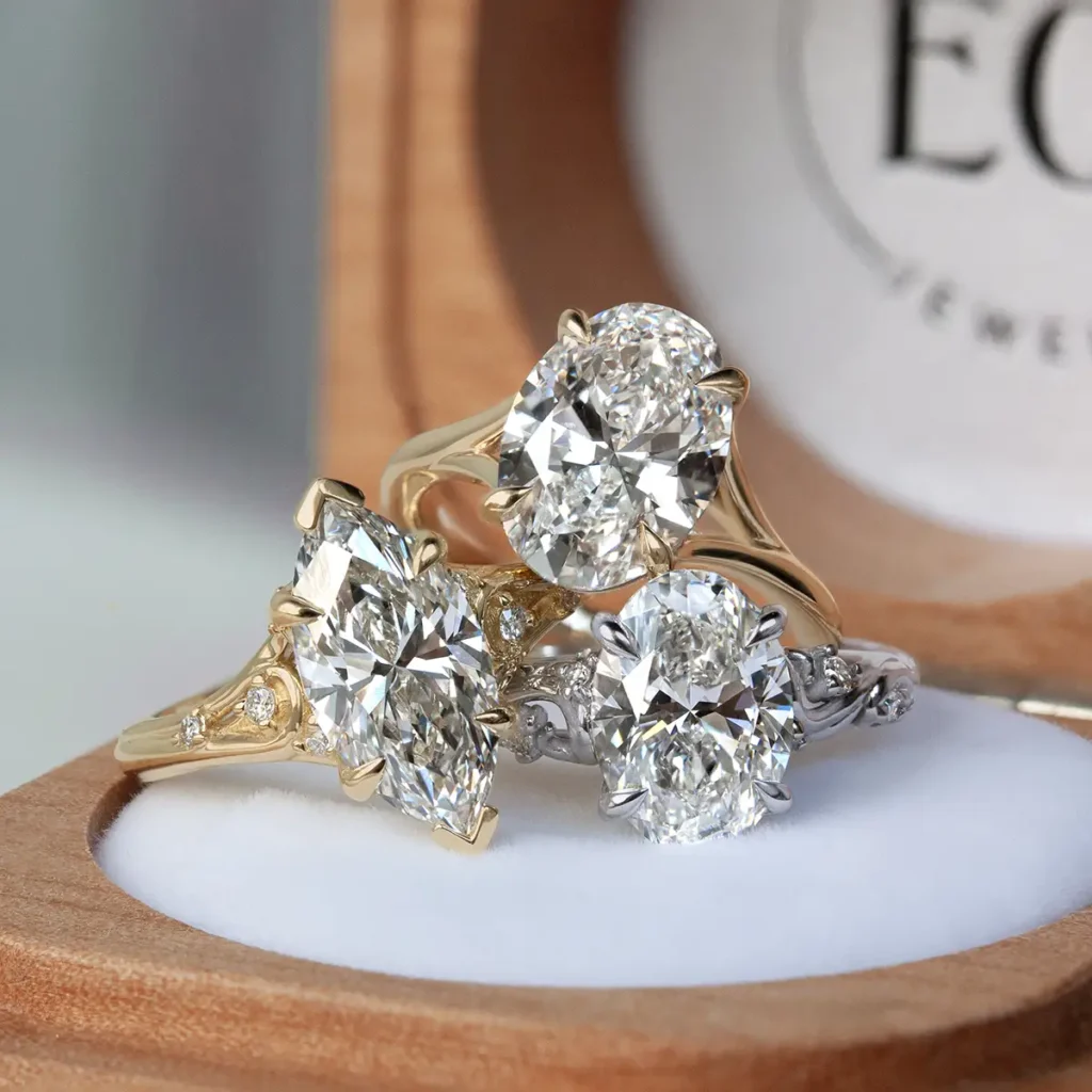 Emily Chelsea Lab-grown diamond commitment rings