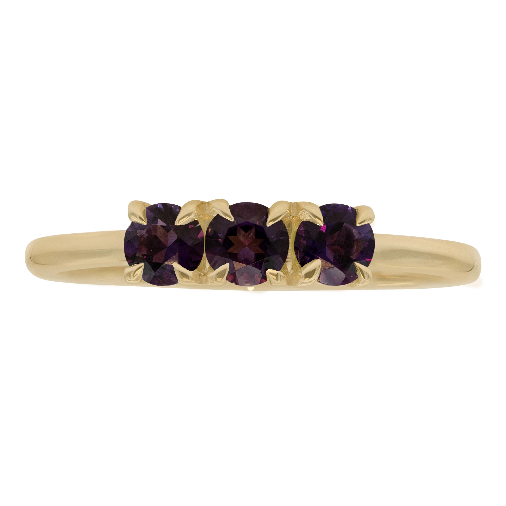 Amethyst Linear Ring