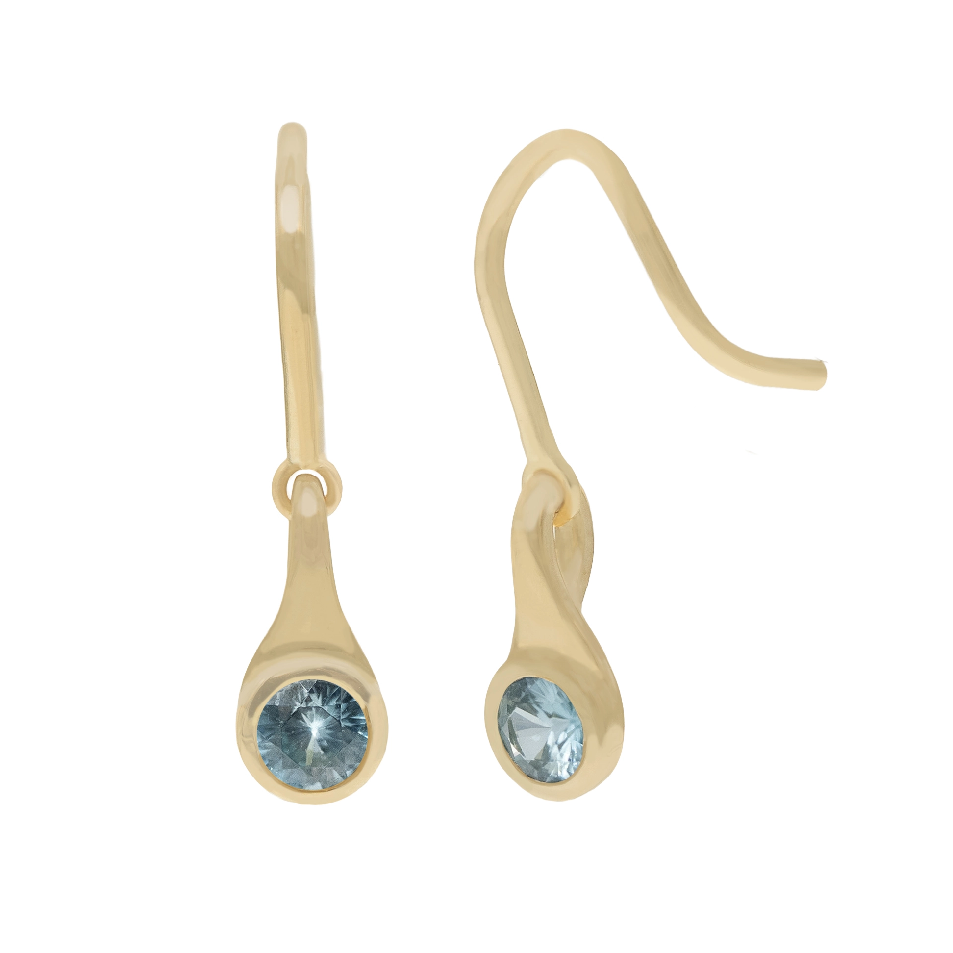 Zircon Capsule Dangle Earrings