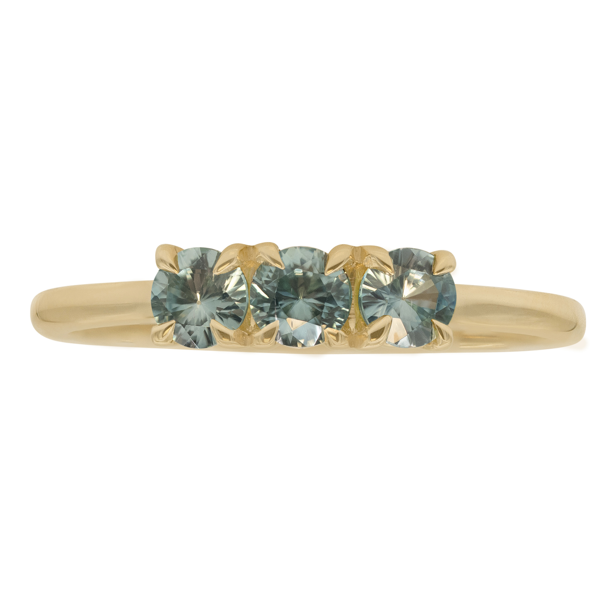 Aquamarine Linear Ring