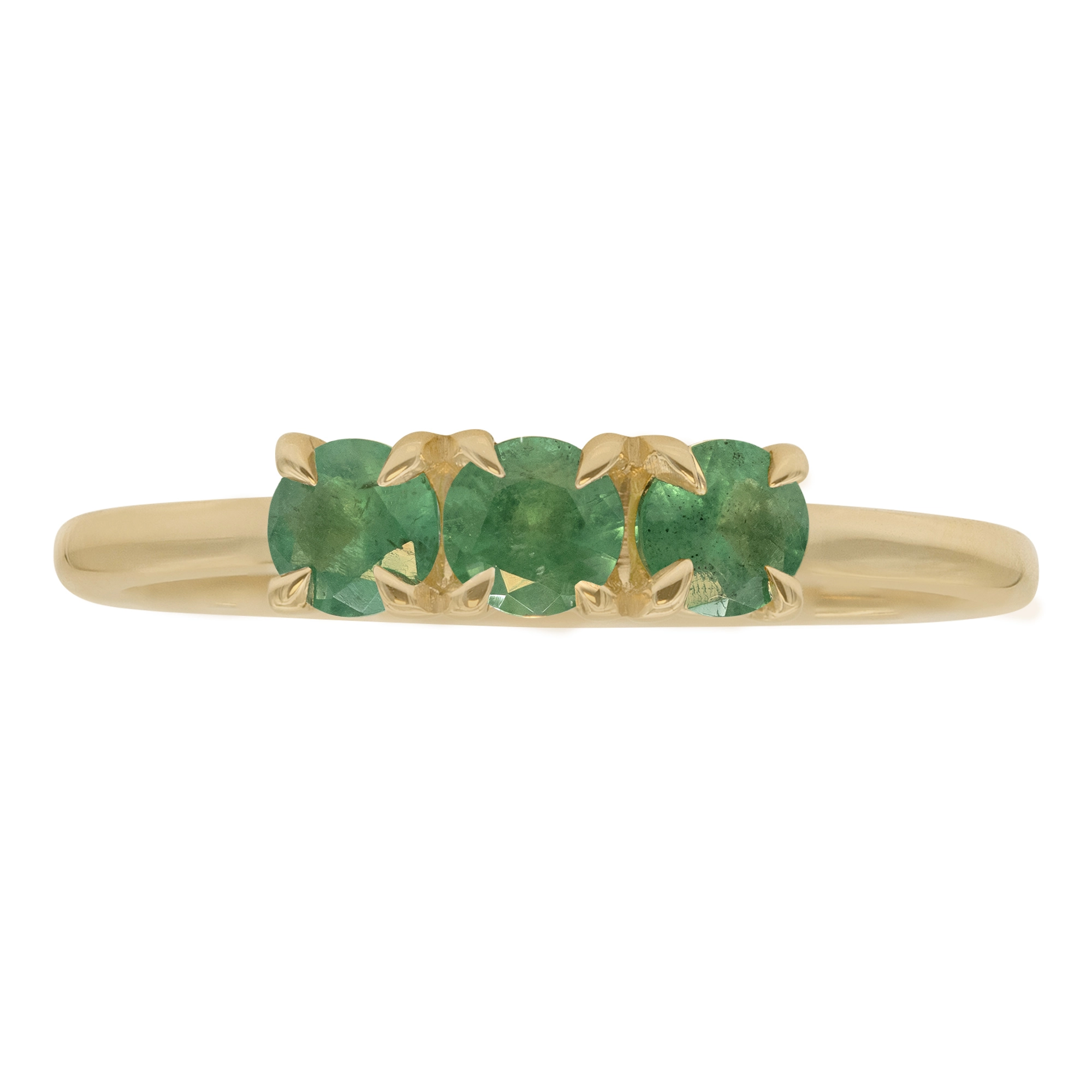 Emerald Linear Ring