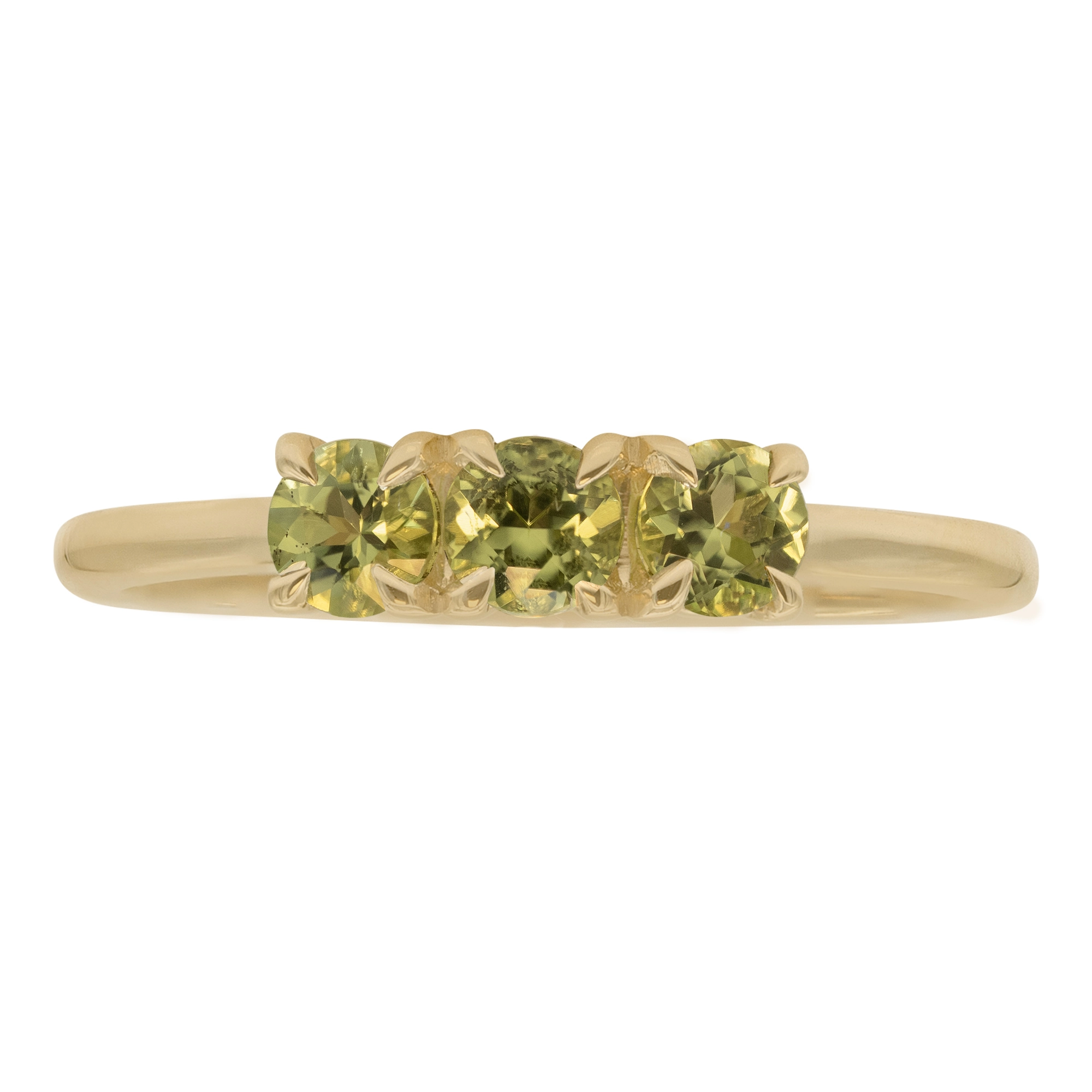 Peridot Linear Ring